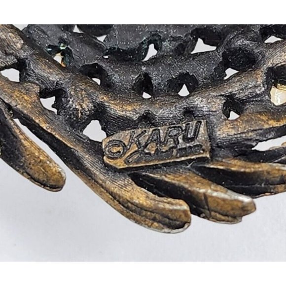 Karu Arke Jewelry Vintage 5s 60s Karu Arke Rhinestone Necklace